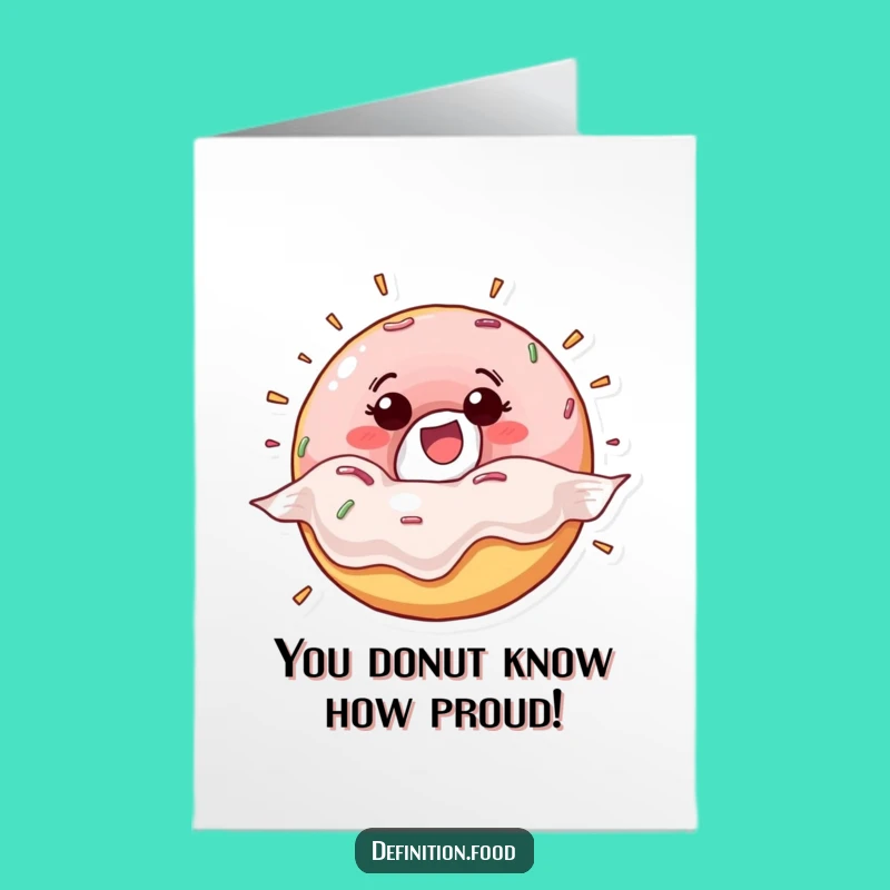 Donut Burst Congrats Free Printable Card - Funny Downloadable Gift