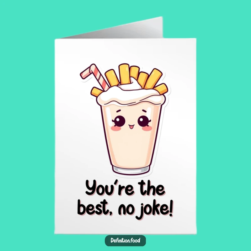 Free Printable Congrats Card: Fry & Shake, Your Fun Downloadable Gift!