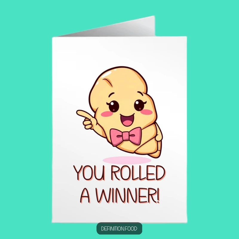 Free Printable Congratulations Card: Funny Croissant Definition, Ideal Downloadable Gift