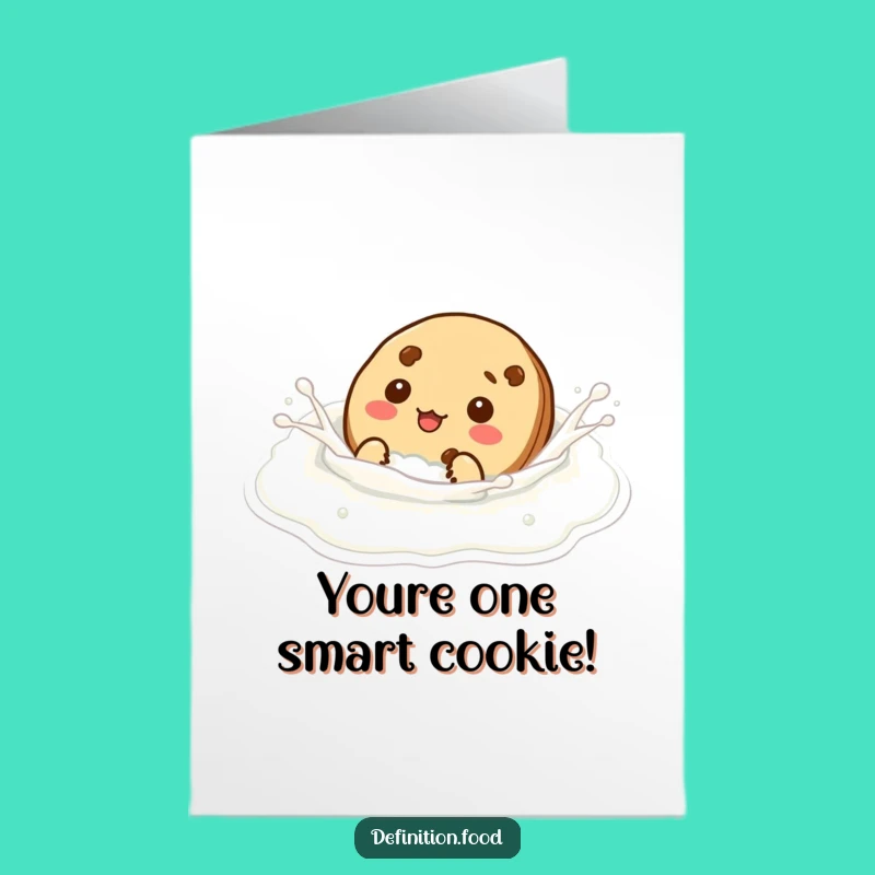 Free Printable Congrats Card: Silly Cookie Dip - Funny Downloadable Gift for Any Sweet Success