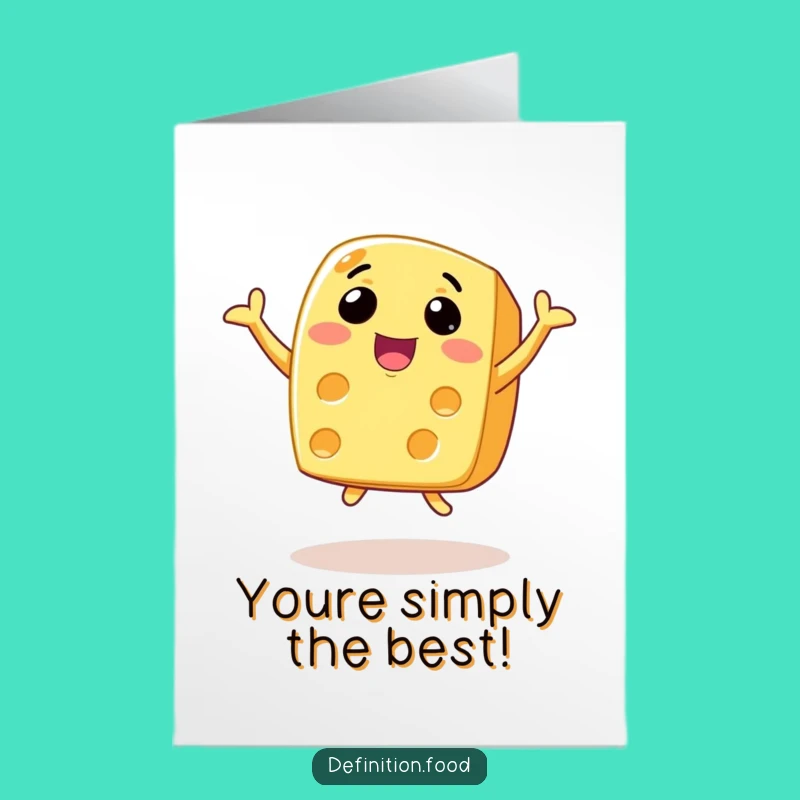 Free Printable Cheese Card - Joyful Jump Congratulations Downloadable Gift