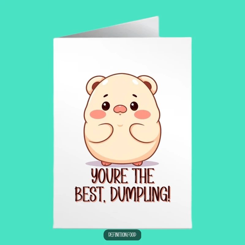 Free Printable Congrats Card: Dumpling Reflects on Your Success