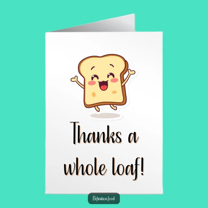 Free Printable Thank You Toast Card - Humorous Leap Downloadable Gift