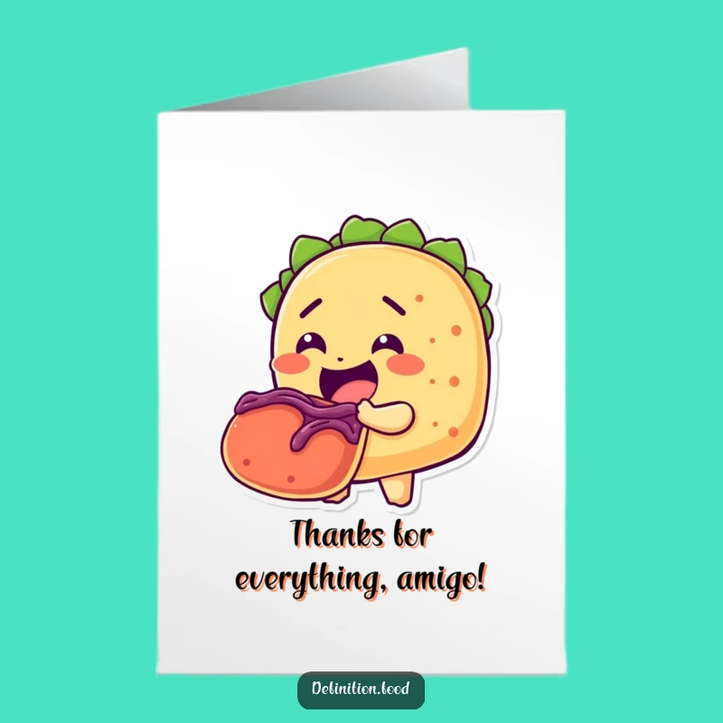 Free Printable Thank You Card: Grateful Taco Feast, Heartfelt Downloadable for Appreciation