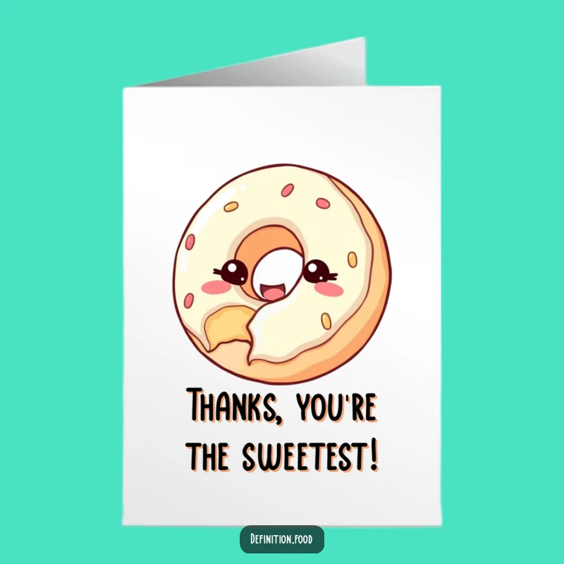 Free Printable Donut Thank You Card - Downloadable Greeting for Sweet Gratitude
