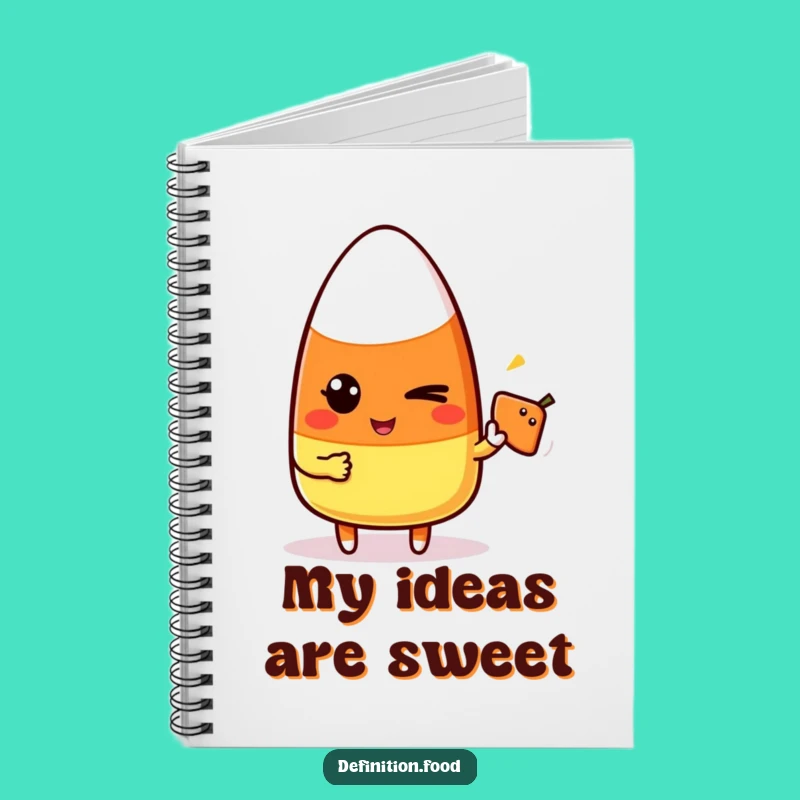Funny Candy Corn Winking Notebook - Jot Down Playful Ideas