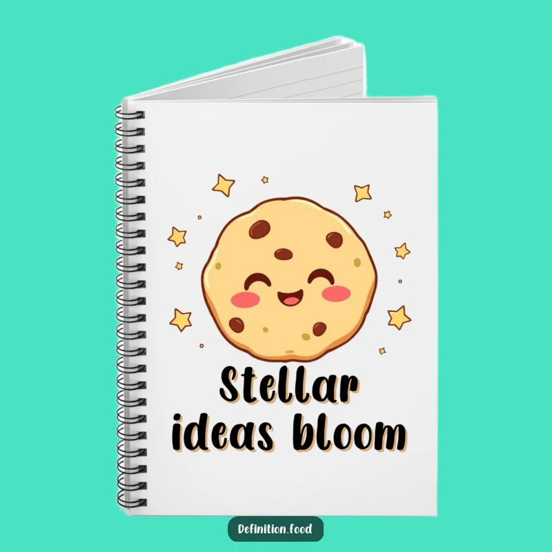 Funny Cookie Notebook - Smiling Star Journal Gift