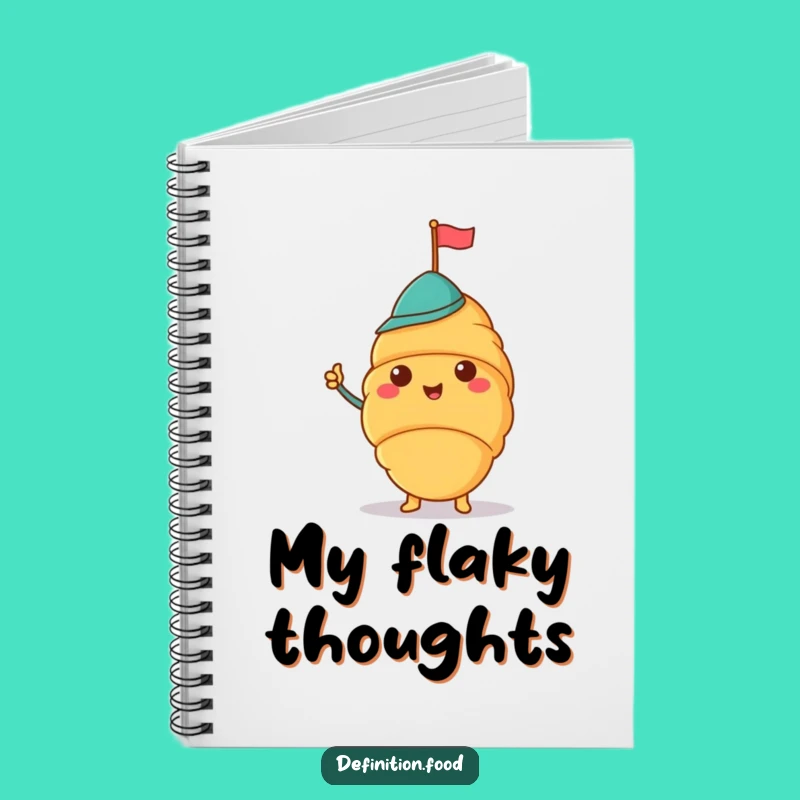 Funny Croissant Hat Notebook: Jot Down Ideas with Flair
