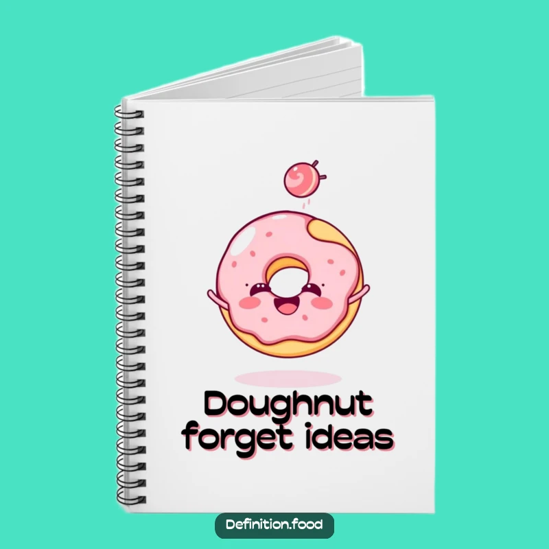 Funny Donut Candy Toss Notebook - Jot Down Sweet Ideas!