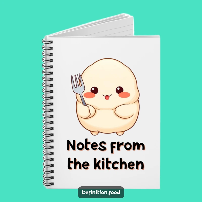Funny Dumpling Fork Notebook - Foodie Journal, Perfect Funny Gift!