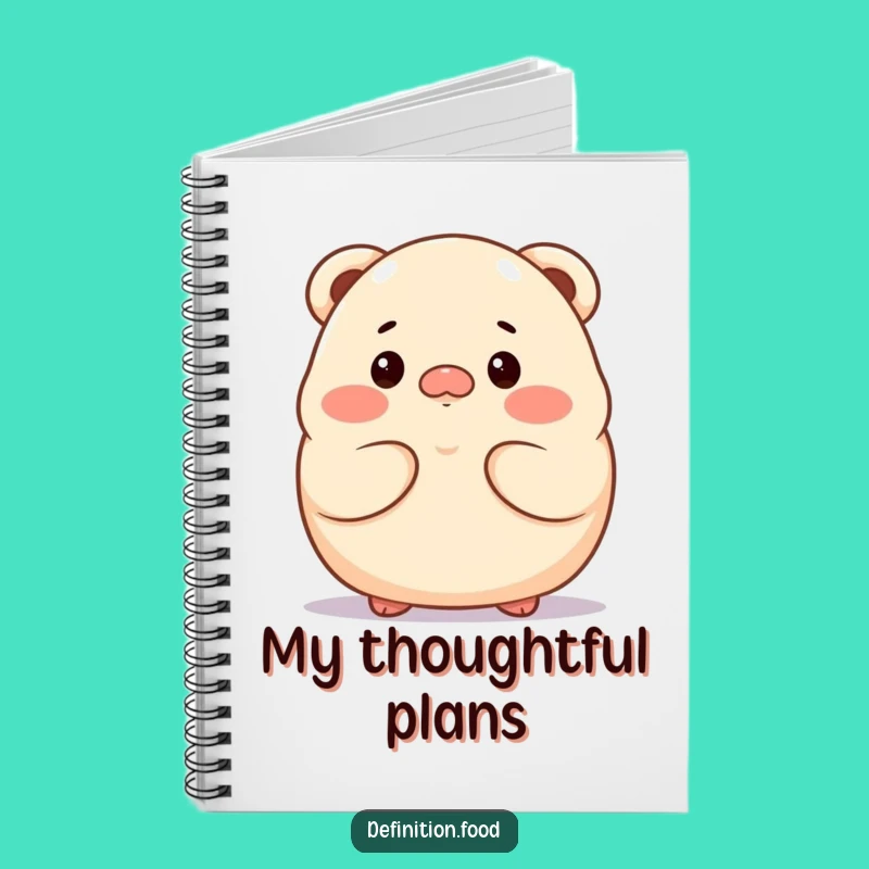 Funny Dumpling Thoughtful Notebook - Proud Character Journal Gift