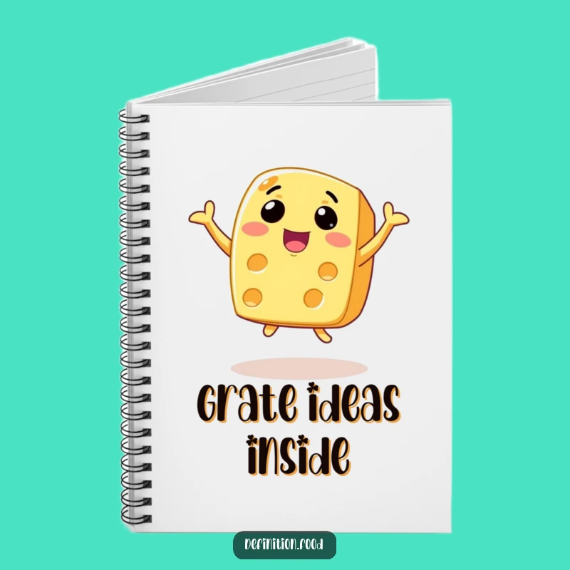 Funny Joyful Cheese Leap Notebook: Jot Down Your Happy Thoughts