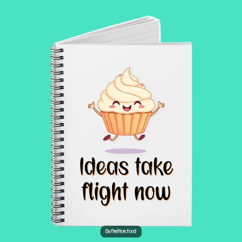 Funny Joyful Cupcake Hop Notebook: Capture Your Sweetest Ideas with Energy