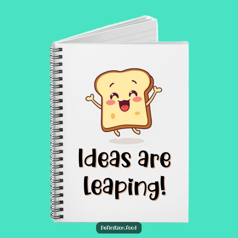 Funny Surprised Toast Butter Leap Notebook: Jot Down Laughs & Ideas