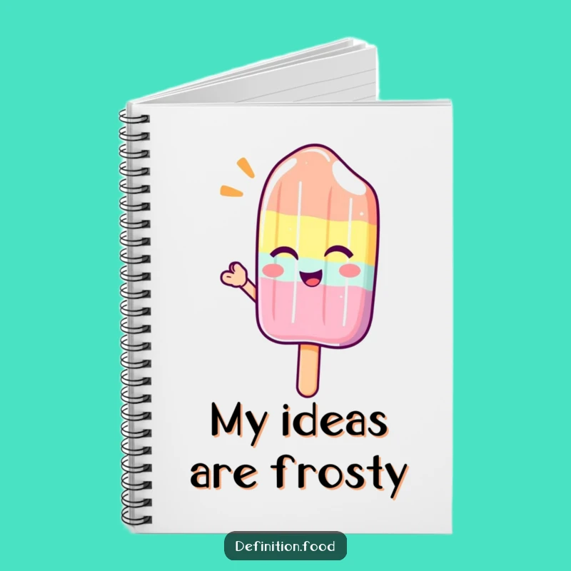 Funny Winking Popsicle Wave Notebook: Jot Down Cool Thoughts