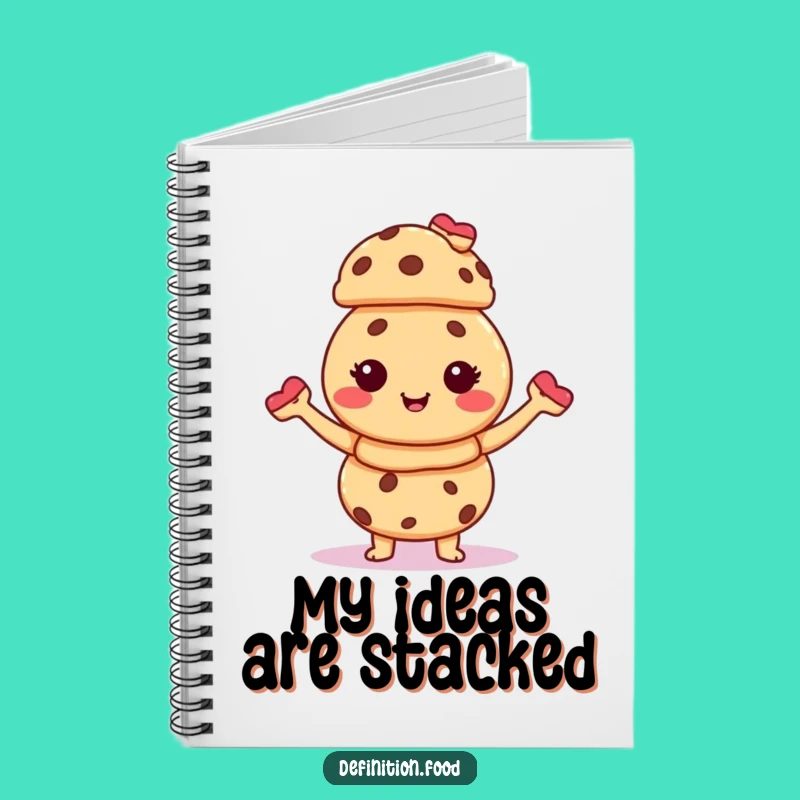 Funny Giggling Cookie Pastry Stack Notebook: Jot Down Sweet Ideas with Humor