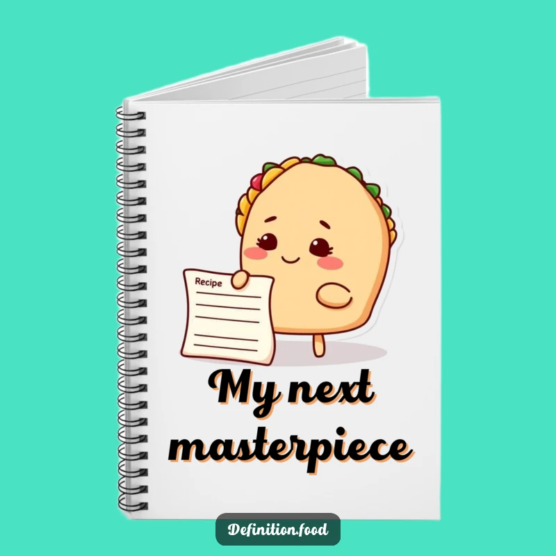 Funny Taco Chef Notebook: Recipe Ideas, Humorous Journaling Gift for Foodies