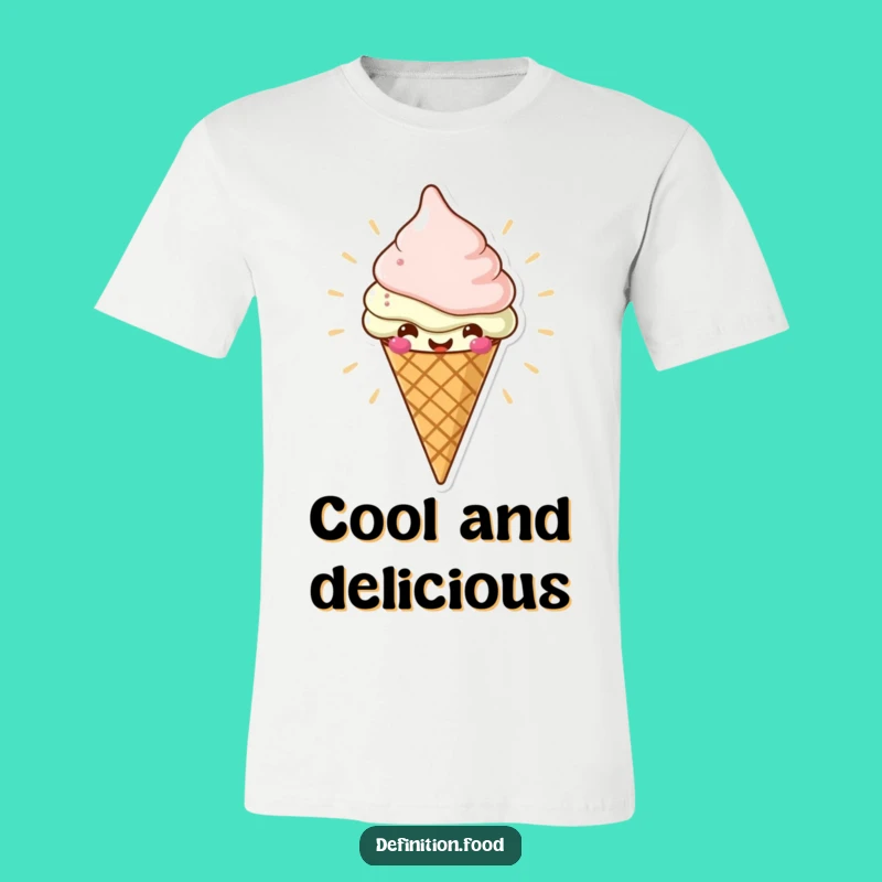Funny Ice Cream Cone T-Shirt, Cool Character Apparel, Hilarious Gift for Summer Fun