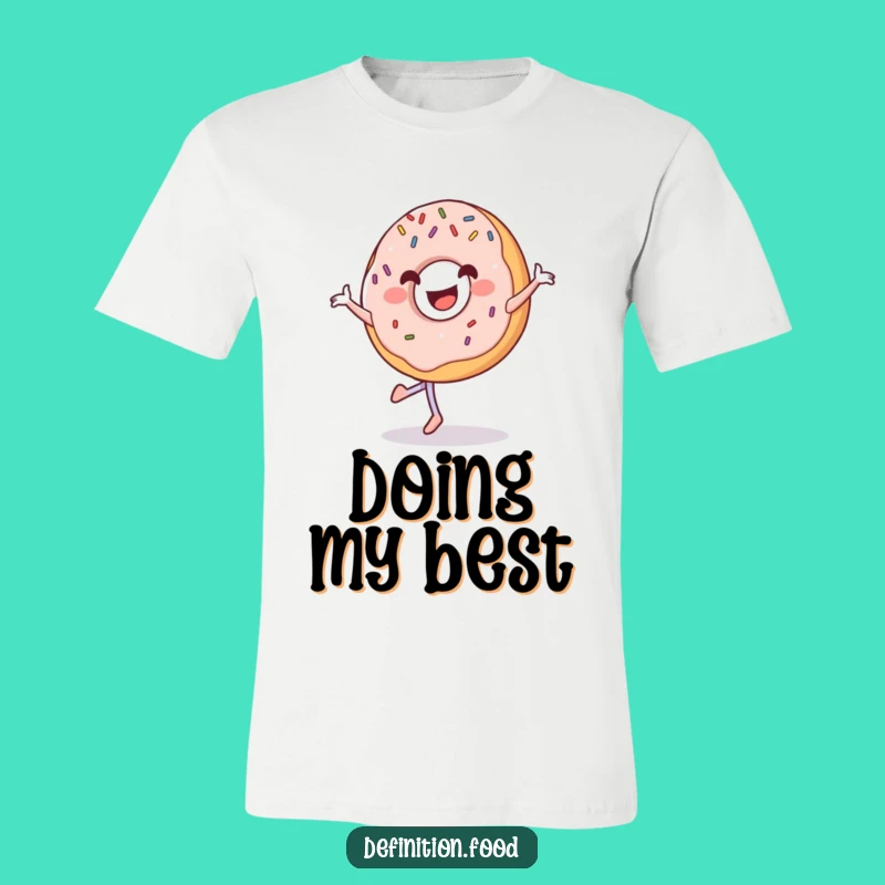 Funny Donut Pirouette T-Shirt: Wear Your Sweet Moves