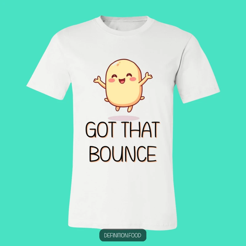 Funny Macaroni Bounce T-Shirt, Foodie Fun Apparel, Hilarious Gift for Pasta Fans