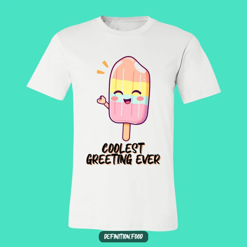 Funny Winking Popsicle Wave T-Shirt: Wear Your Coolness with Sweet Style