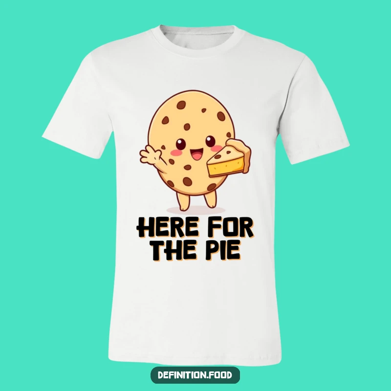 Funny Cookie Pie Slice T-Shirt - Sharing Character Gift Tee