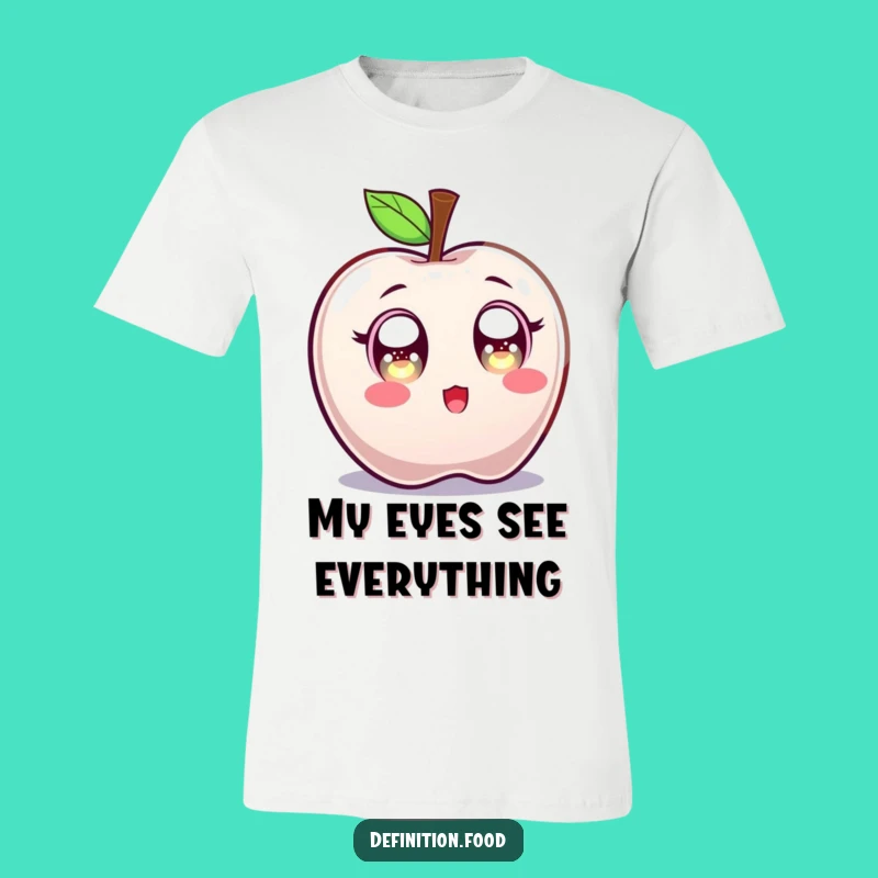 Funny Surprised Candy Apple T-Shirt: Wear Your Astonishment with Style