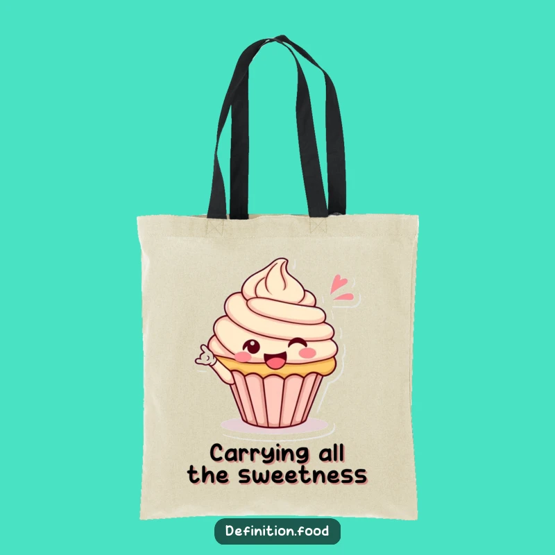 Funny Cupcake Wink Tote Bag, Stylish & Practical, The Ultimate Humorous Gift