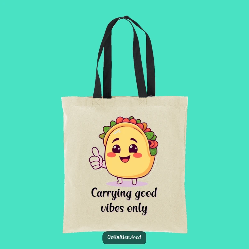 Funny Taco Thumbs Up Tote Bag - Carry Your Laughs in Style!