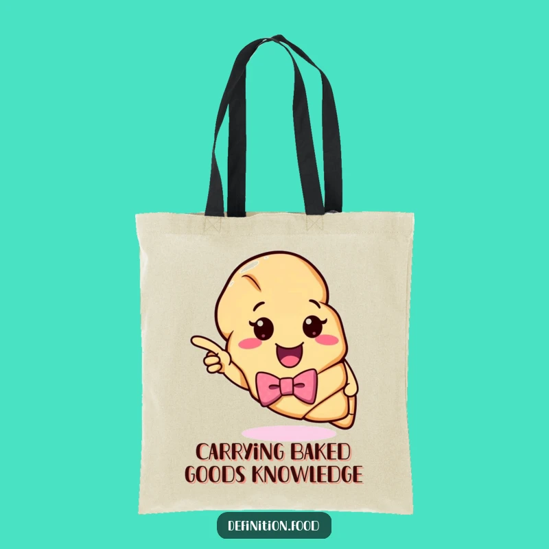 Funny Croissant Definition Tote Bag: Stylish and Humorous Carryall for Ladies