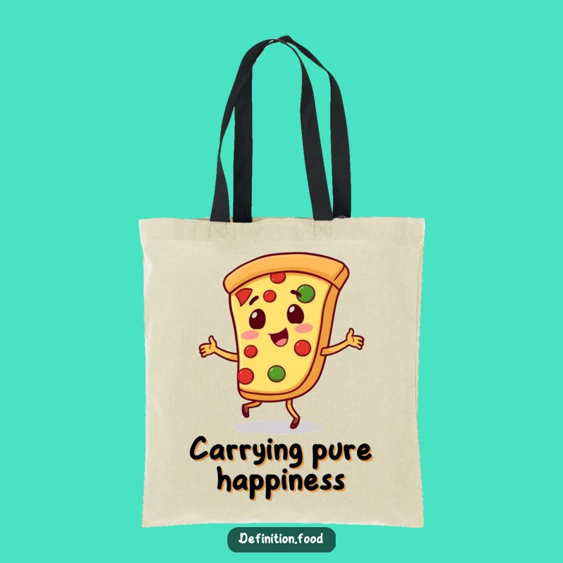 Funny Pizza Jig Tote Bag - Carry Your Slice of Happiness!