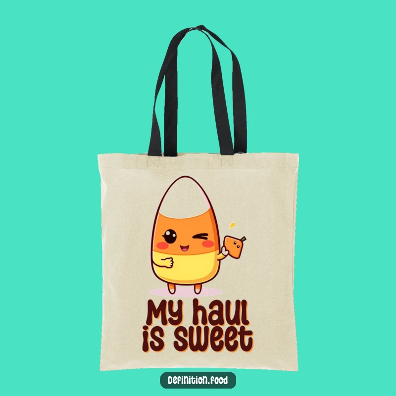 Funny Candy Corn Winking Tote Bag - Stylish & Playful Carry-All
