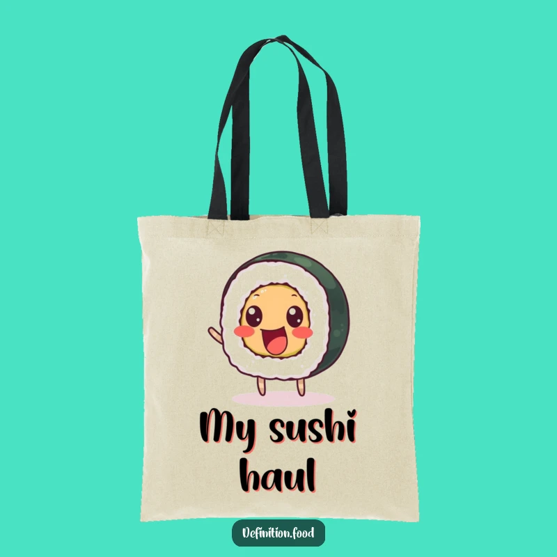 Funny Sushi Bounce Tote Bag: Carry Your Fun Around Town